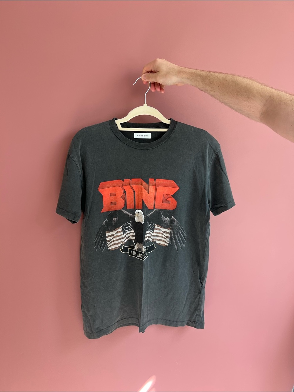 Anine Bing Graphic Eagle Tee